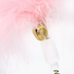 Игрушка-неваляшка Перьевой взрыв для кошек, 20 см, голубая - Пижон фото 4