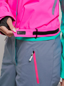 Горнолыжный комбинезон женский зимний зеленого цвета 2327Z - Chunmai фото 11