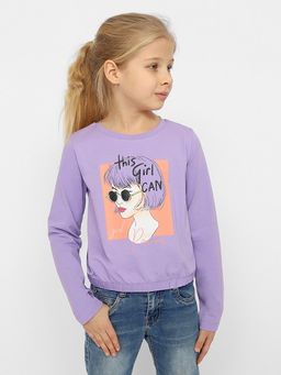 CRB wear/CWJG 63353-45-342 Джемпер для девочки,лаванда/Ex.Cherubino