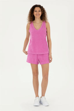 U. S. Polo Assn / Женская фиолетовая футболка - U.s. polo assn фото 4