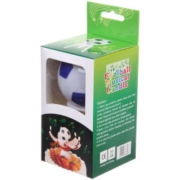 Цена за 2 шт. Свеча для торта раскрывающийся цветок "Мяч" (5 свечей), Синий