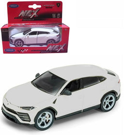 Welly. Машинка 1:38 "Lamborghini Urus" пруж. мех. белый арт.43775W-W
