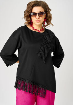 Блуза EVA GRANT 7148-1 черный