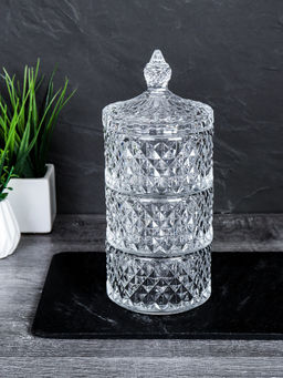 Банка для специй 200 мл 3 яруса / TG040-3 /уп 24/ конфетница - ГалеонТрейд фото 2