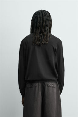 C?RDIGAN 100% SEDA AARON LEVINE X ZARA / Negro  фото 3