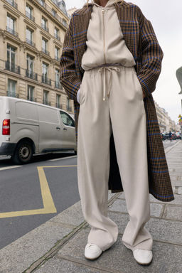WIDE-LEG TROUSERS WITH ELASTIC WAISTBAND - Zara фото 12