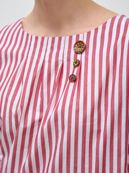 Платье с декоративными паговицами OD-272-2