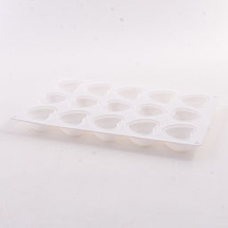 80327-287G Форма Сердце для выпечки кексов, пирожных, конфет, муссов силикон (х120)