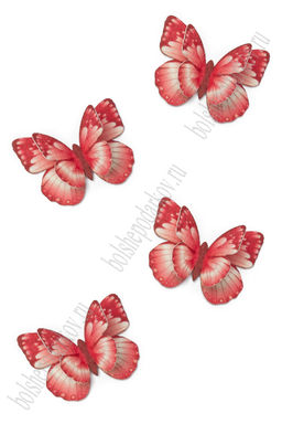 Лазерная вырубка из фетра "Бабочка" 4*3 см (10 шт) №4 несклеенная