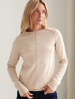 D39.354 Джемпер женский бежевый меланж