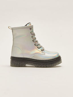 Hologram Detayl? Ba?c?k ve Fermuar Detayl? K?z ?ocuk Bot - Waikiki фото 2