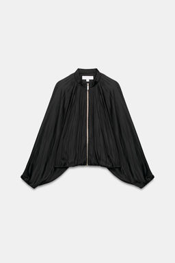 CHAQUETA BOMBER SATINADA / Negro - Zara фото 6
