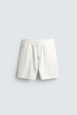 BERMUDA JOGGER ESTRUCTURA / Blanco roto - Zara фото 6