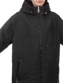 F-804 BLACK Куртка демисезонная женская (100 гр. холлофайбер) - Fashion фото 2