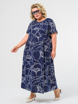 100% ХЛОПОК Платье женское Маки - Оптима фото 9