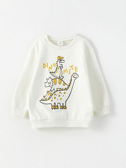 Bisiklet Yaka Uzun Kollu Bask?l? Erkek Bebek Sweatshirt 2li - Waikiki фото 2