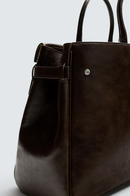 LEATHER HANDBAG - Zara фото 16