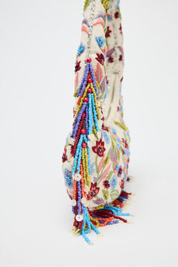 OVAL BAG WITH FLORAL EMBROIDERY - Zara фото 4