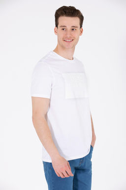 U. S. Polo Assn Мужская белая футболка с круглым вырезом - U.s. polo assn фото 3