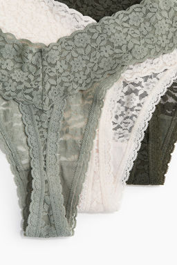 Pack de 10 bragas Thong de encaje - H&m фото 3