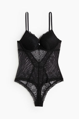 Body tanga de malla con push-up - H&m фото 5