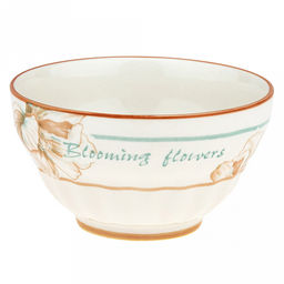 Блуминг флауэрс (Blooming flowers) Пиала фарфоровая 480мл, д12,7х7,1см, с деколью, отводка (Китай)