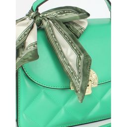 Сумка женская искусственная кожа Ch&K-5371, 1отд+карм/перег, плечевой ремень, зеленый SALE 253269 - Adelia фото 4