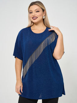 Джемпер 0087-26 тёмно-синий - Dora фото 18