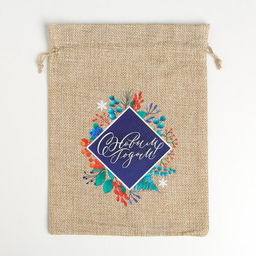 Цена за 5 шт. Мешок с термонаклейкой С Новым Годом, 16 х 24 см +/- 1.5 см - Дарите счастье фото 2