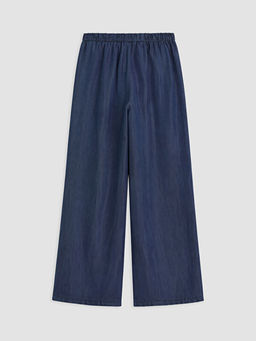 Beli Lastikli Wideleg Kad?n Jean Pantolon