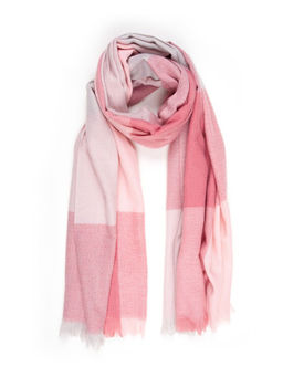 Палантин с клетчатым принтом из шерсти и вискозы