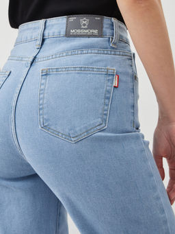 Женские джинсы широкие с высокой посадкой - Mossmore фото 3