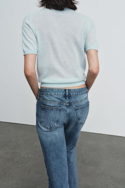 SHORT SLEEVE WOOL BLEND JUMPER - Zara фото 11