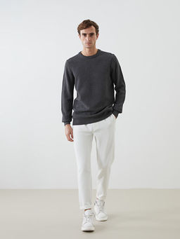 Bisiklet Yaka Erkek Triko Kazak