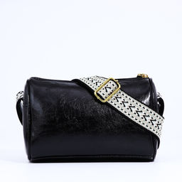 Сумка женская кросс-боди на молнии, 22×9×14 см, чёрная