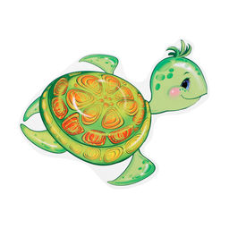 Набор для оформления «Весёлые морские обитатели», 10 деталей, 14.5×14.5 см