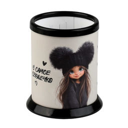 Подставка для канцелярских принадлежностей Феникс+, арт.73293/ 48 ДЕВЧОНКА В ШАПКЕ (7,6х10 см, полип