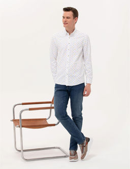 A__k Ye_il Slim Fit Uzun Kollu G_mlek