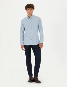 Mavi Regular Fit Uzun Kollu G_mlek - Pierre cardin фото 4