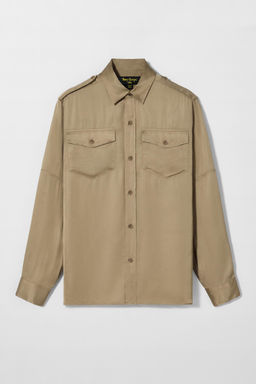 SATIN SHIRT WITH POCKETS BOBBY GILLESPIE X ZARA  фото 2
