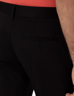 Siyah Slim Fit Pamuk Kar___ml_ Kanvas Pantolon - Cacharel фото 6