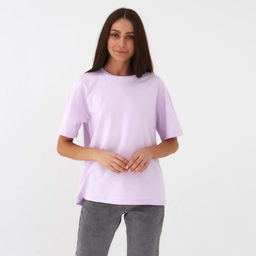 Футболка женская MIST basic, размер 44-46, лиловая
