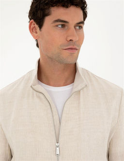 Bej Baharl_k Mevsimlik Mont - Pierre cardin фото 2