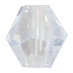 Бусина стеклянная Zlatka GBA-02 6 х 6 мм 22 шт на подложке в пакете с европодвесом №30 прозрачный перламутровый