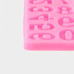 Молд для заливки Цифры 2026, силикон, 10 ячеек, 17.5?7.6 см, розовый