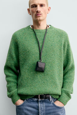 PURL KNIT FLECKED JUMPER - Zara фото 5