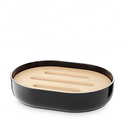 Набор аксессуаров для ванной комнаты "Бамбук" (черный) М9024