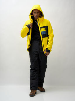 Горнолыжный костюм мужской зимний желтого цвета 370J - Mtforce фото 23