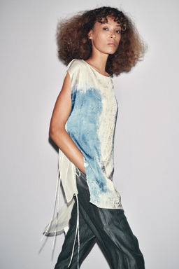 LIMITED EDITION PRINTED ASYMMETRIC TOP - Zara фото 13