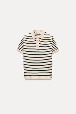 BASIC PLAIN KNIT POLO SHIRT - Zara фото 6